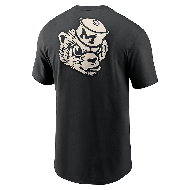 Men's Nike Black Michigan Wolverines Fashion T-Shirt