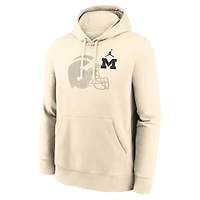 Men's Nike Cream Michigan Wolverines Campus Shadow Hoodie