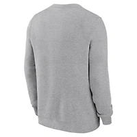 Sweat-shirt Nike gris Michigan Wolverines Arch pour homme