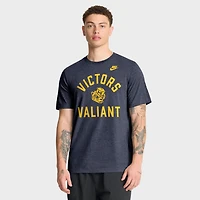 T-shirt Nike pour homme, bleu marine chiné, Michigan Wolverines Legacy Mantra Tri-Blend