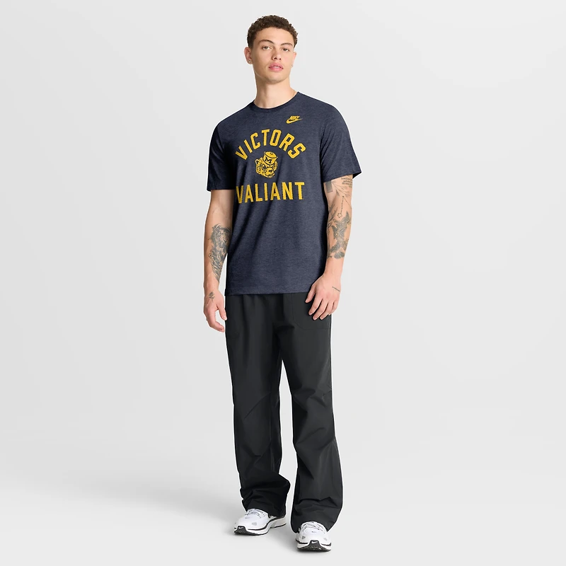 Men's Nike Heather Navy Michigan Wolverines Legacy Mantra Tri-Blend T-Shirt