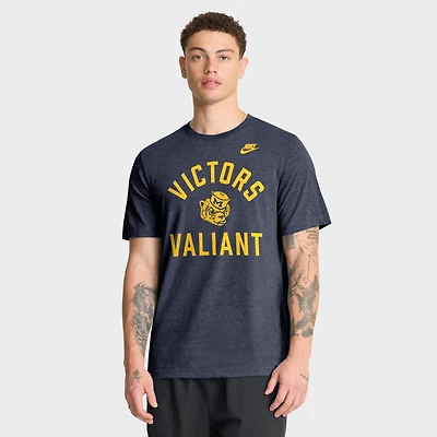 Men's Nike Heather Navy Michigan Wolverines Legacy Mantra Tri-Blend T-Shirt