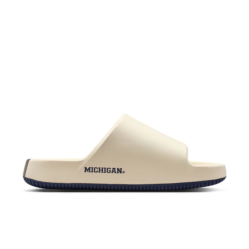 Sandales Nike Michigan Wolverines Calm Slides 2.0 pour hommes
