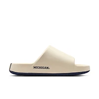 Sandales Nike Michigan Wolverines Calm Slides 2.0 pour hommes