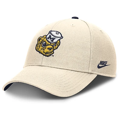 Casquette ajustable Nike Natural Michigan Wolverines Rise Legacy pour homme