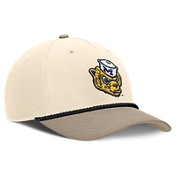 Men's Nike Natural Michigan Wolverines Rise Legacy Throwback Logo Adjustable Hat