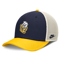 Casquette ajustable Nike Performance Rise pour homme, bleu marine/maïs, Michigan Wolverines