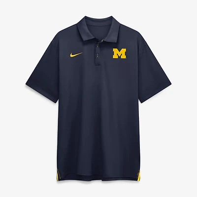 Men's Nike Navy Michigan Wolverines 2026 Sideline Tour Dri-FIT Polo