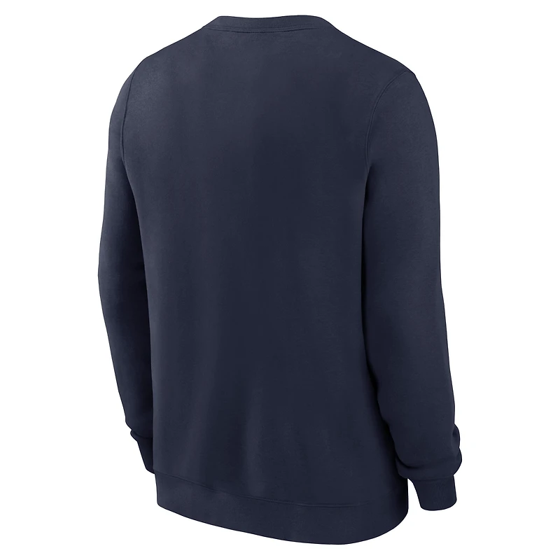 Men's Nike Navy Michigan Wolverines Arch Pullover Sweatshirt