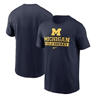 Men's Nike Navy Michigan Wolverines Field Hockey T-Shirt