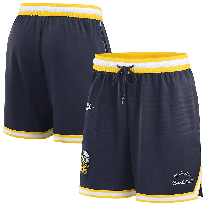 Short de basketball Nike Dri-FIT Legacy bleu marine Michigan Wolverines pour homme