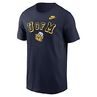 T-shirt Nike bleu marine Michigan Wolverines Legacy Nickname pour homme