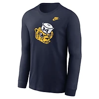 Men's Nike White Michigan Wolverines Legacy Primary Logo Long Sleeve T-Shirt