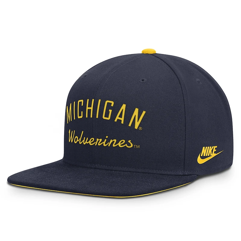 Men's Nike  Navy Michigan Wolverines Legacy Snapback Hat