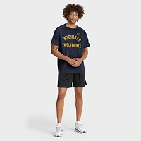 T-shirt Nike bleu marine Michigan Wolverines Performance Ready Raglan Dri-FIT pour homme