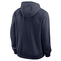 Sweat à capuche Nike Michigan Wolverines Premium Raglan Dri-FIT bleu marine pour homme