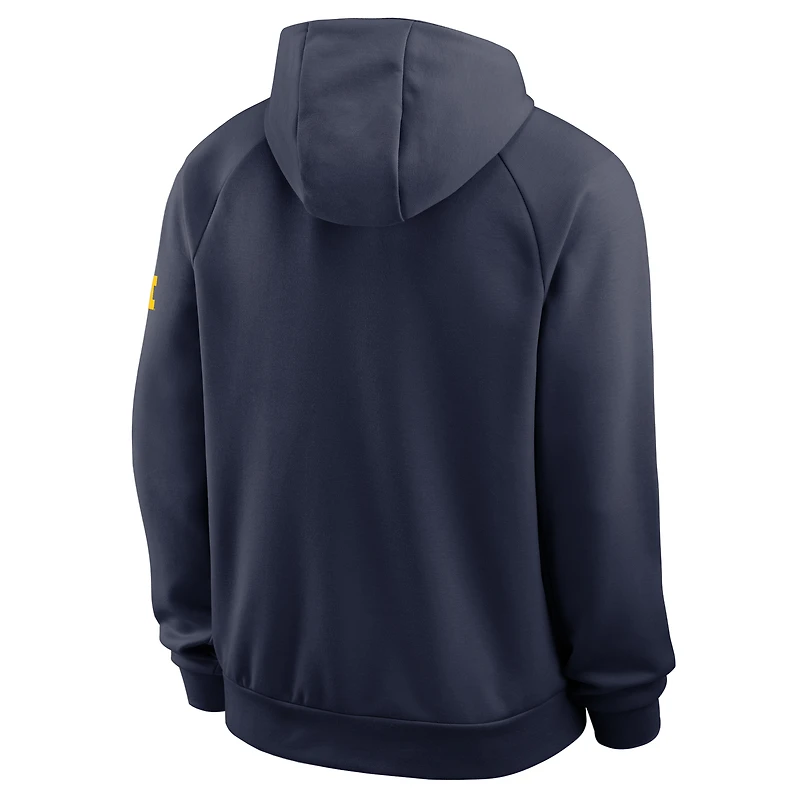 Men's Nike Navy Michigan Wolverines Premium Raglan Dri-FIT Hoodie