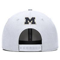 Men's Nike  White Michigan Wolverines Rise Practice Adjustable Hat
