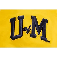 T-shirt classique à logo empilé Pro Standard Maize Michigan Wolverines pour hommes