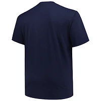 T-shirt à rayures colorées pour hommes Profile Navy Michigan Wolverines Big & Tall