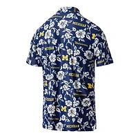 Polo Performance Reyn Spooner bleu marine pour homme des Wolverines du Michigan
