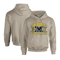 Sweat à capuche marron Michigan Wolverines Upper Arch Letters pour homme