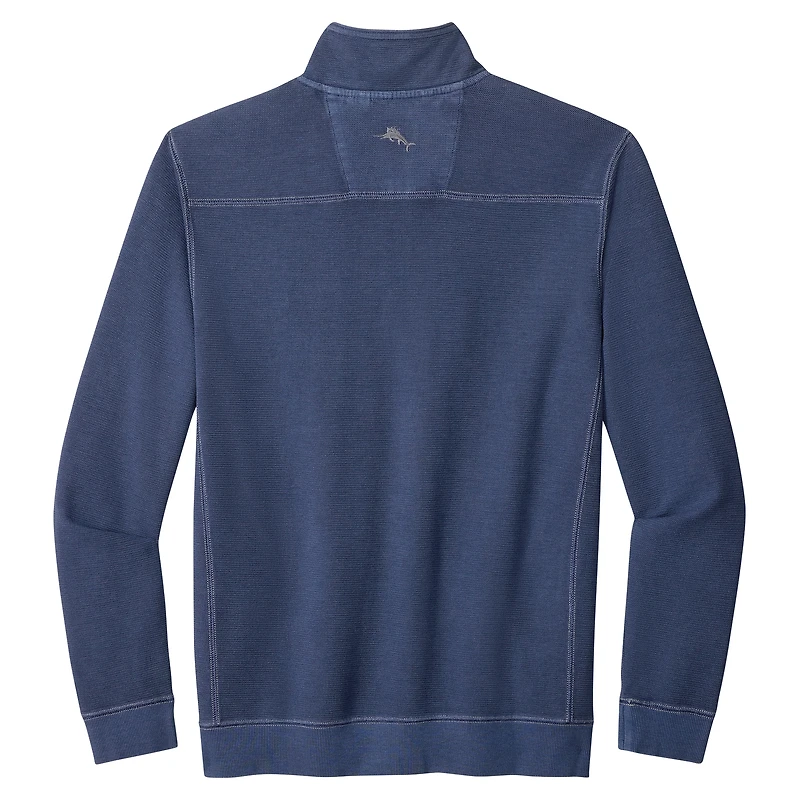 Men's Tommy Bahama Blue Michigan Wolverines Montego Bay Quarter-Zip Top