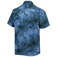 Men's Tommy Bahama Navy Michigan Wolverines Big & Tall Coast Luminescent Fronds IslandZone Button-Up Camp Shirt