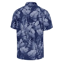 Men's Tommy Bahama Navy Michigan Wolverines Big & Tall Coast Nuevo Fronds IslandZone Button-Up Shirt