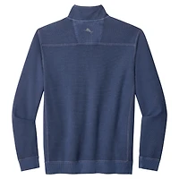 Veste Tommy Bahama bleu marine pour homme, Michigan Wolverines, demi-zippée Montego Bay