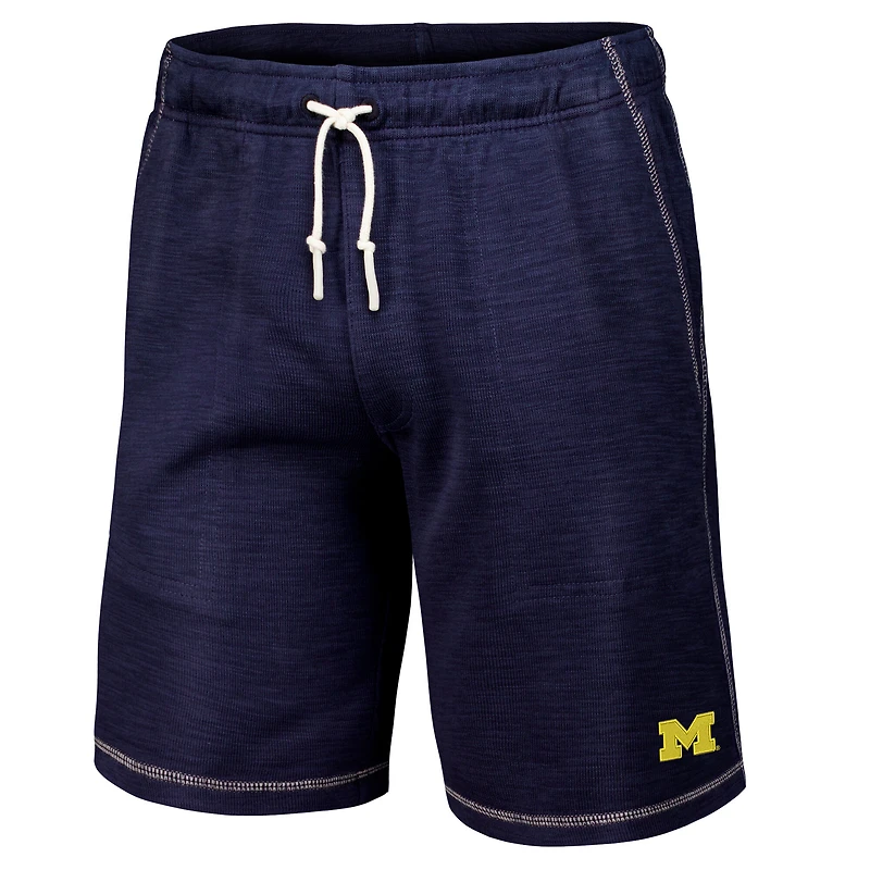 Men's Tommy Bahama Navy Michigan Wolverines Tobago Bay Tri-Blend Shorts