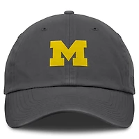 Casquette ajustable délavée avec logo de l'équipe Michigan Wolverines Heather Anthracite Top of the World pour homme