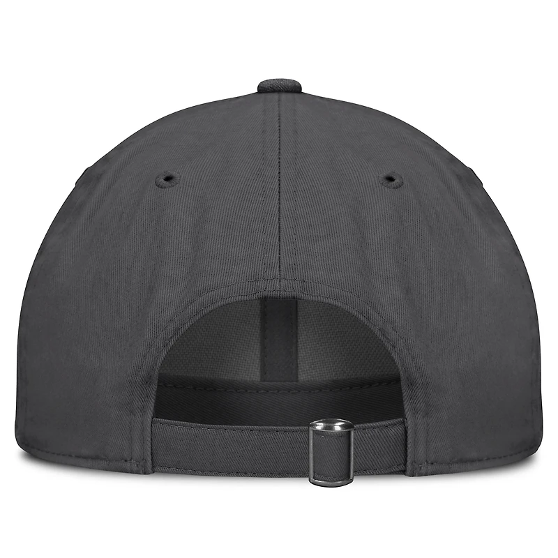 Casquette ajustable délavée avec logo de l'équipe Michigan Wolverines Heather Anthracite Top of the World pour homme