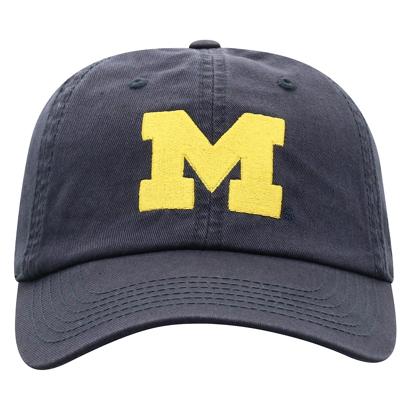 Casquette ajustable délavée avec logo de l'équipe Michigan Wolverines Top of the World pour homme