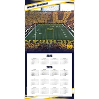 Calendrier mural 2026 des Wolverines du Michigan (12 po x 12 po)
