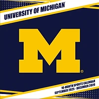 Calendrier mural 2026 des Wolverines du Michigan (12 po x 12 po)