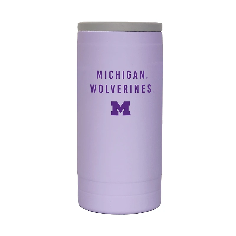 Michigan Wolverines 12oz. Lavender Soft Touch Slim Coolie