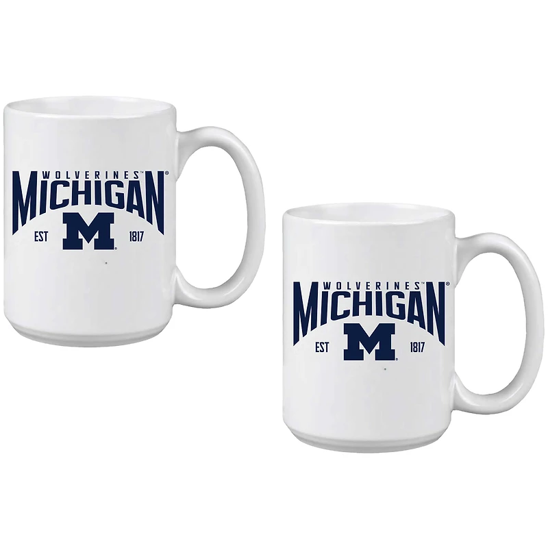 Michigan Wolverines 15oz. Mug Two-Pack