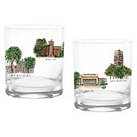 Michigan Wolverines 16oz. Laura Wilcox University Hall Two-Piece Rocks Glass Set