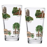 Michigan Wolverines 2-Pack 16oz. Laura Wilcox University Pint Set
