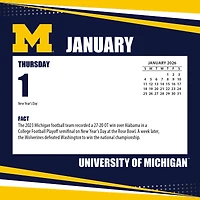 Calendrier 2026 des Wolverines du Michigan