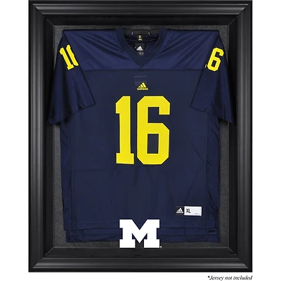Présentoir à maillot des Michigan Wolverines avec logo encadré noir