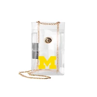 Michigan Wolverines Clear Essential Crossbody Purse