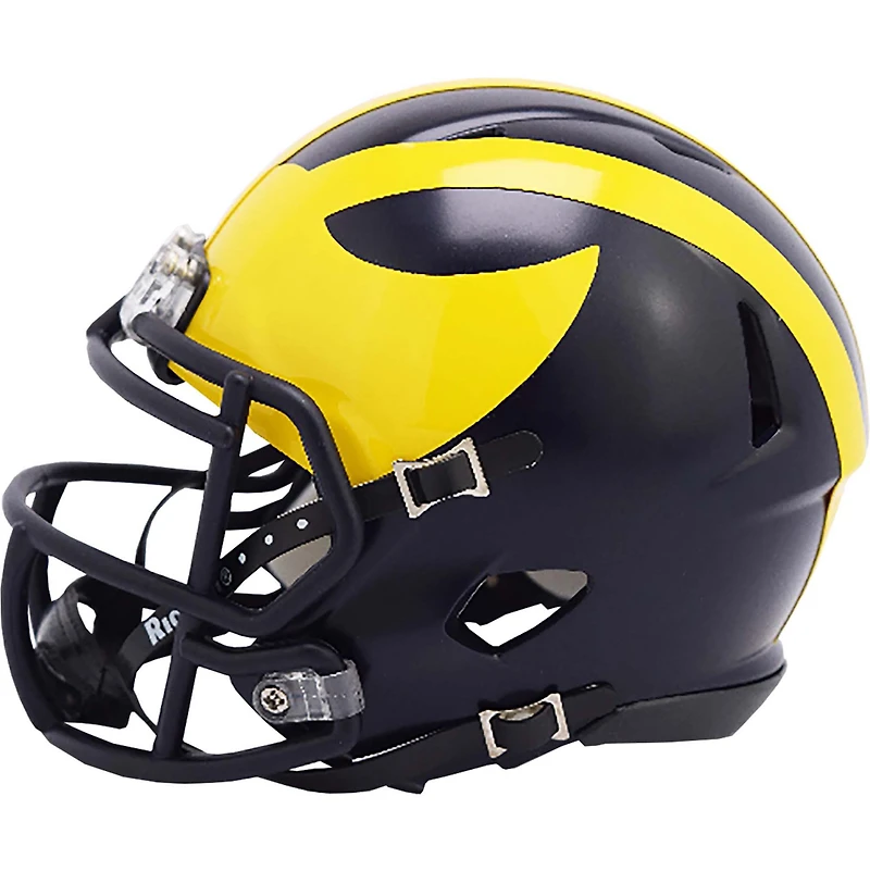 Michigan Wolverines College Football Playoff 2023 National Champions Riddell Speed Mini Helmet