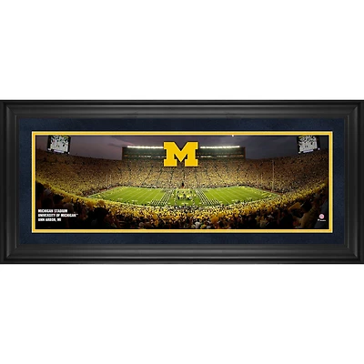 Michigan Wolverines Framed 10" x 30" Michigan Stadium Panoramic Photograph