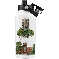 Bouteille d'eau aquarelle Michigan Wolverines Laura Wilcox (960 ml)
