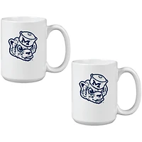 Michigan Wolverines Two Pack 15oz. Vault Sketch Ceramic Mug Set