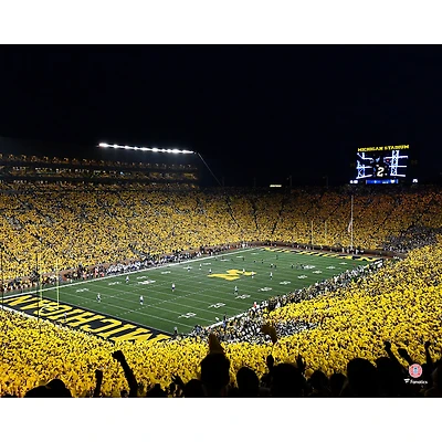 Photographie non signée du stade match Maize Out 2021 des Wolverines Michigan