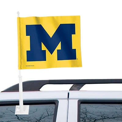 Drapeau de voiture double face Michigan Wolverines WinCraft 12" x 15"