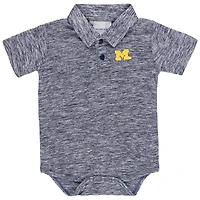 Body de golf Space Dye bleu marine pour bébé Two Feet Ahead Michigan Wolverines